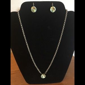 Swarovski crystal necklace & earrings set